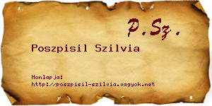 Poszpisil Szilvia névjegykártya